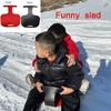 Snow Sled Board Outdoor Winter Skiing Board with Handle Children Snow Sledding Board Downhill Sleds Snowboard Sleigh