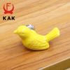 KAK 5pieces Peace Dove Ceramic Drawer Knobs Cartoon Bird Cabinet Cupboard Handles Novelty Fashion Furniture Handles Hardware