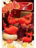 Red New Year Koi Fish Plush Pillow - Festive Decoration & Gift for Spring Festival