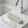 1/2/3Pcs Ice Cube Tray With Lid Refrigerator Plastic Ice Mold Reusable 5 Grids Ice Cube Maker Kitchen Accessories Ice Cube Box