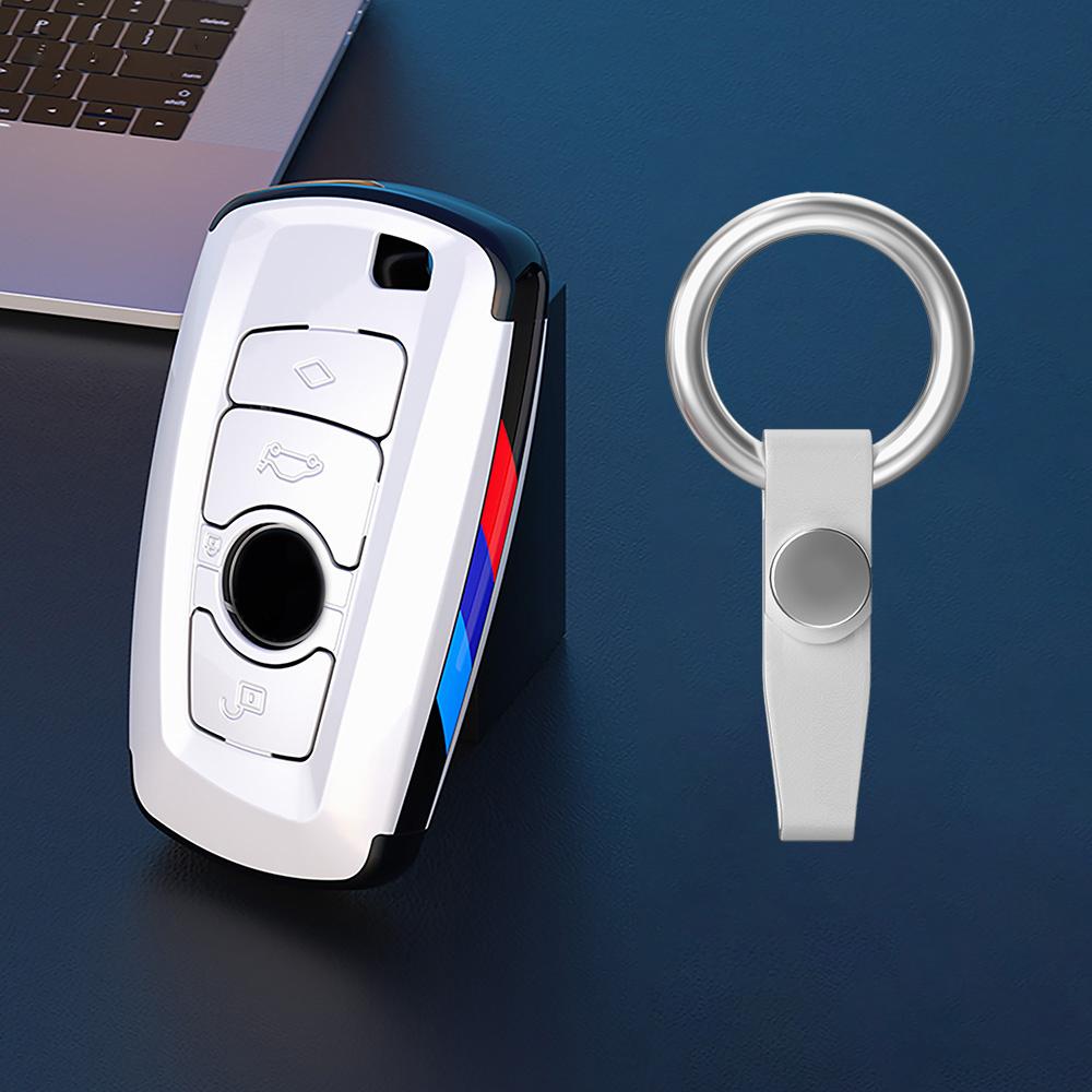 Hot 2025 Carbon Fibre Car Key Cover Case Holder Shell Bag For BMW F30 F20 F10 F18 F22 F01 X3 X4 F06 F02 M3 M5 Auto Keychain Acce