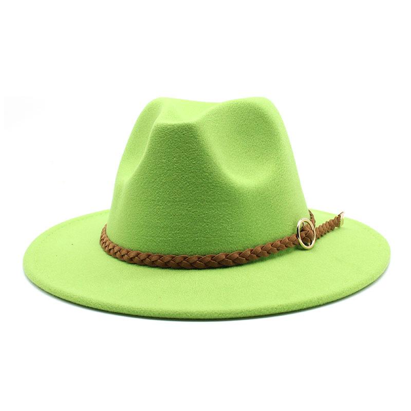 Double Color Black And Red Woolen Felt Hat Party Flat-Brimmed Jazz Top Hat Sample