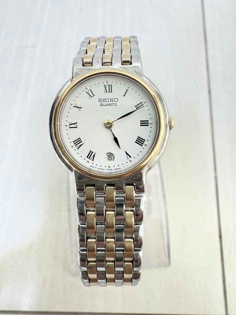 

[USED] SEIKO Quartz Watch Silver/Gold