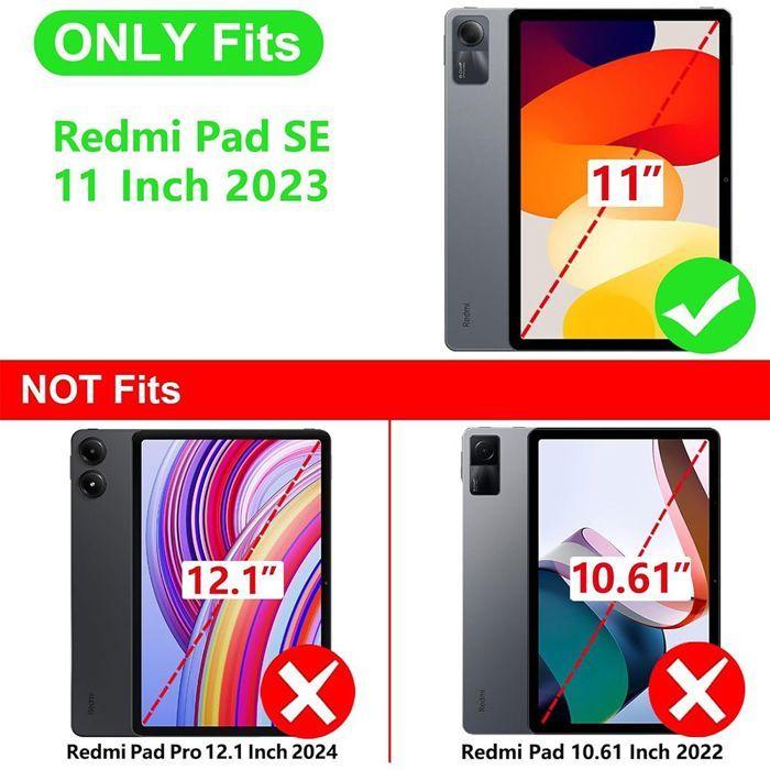 Coque + Verre Trempé - BOOLING - Xiaomi Redmi Pad SE 11" - Protection Silicone - Emplacement Stylet - Rose