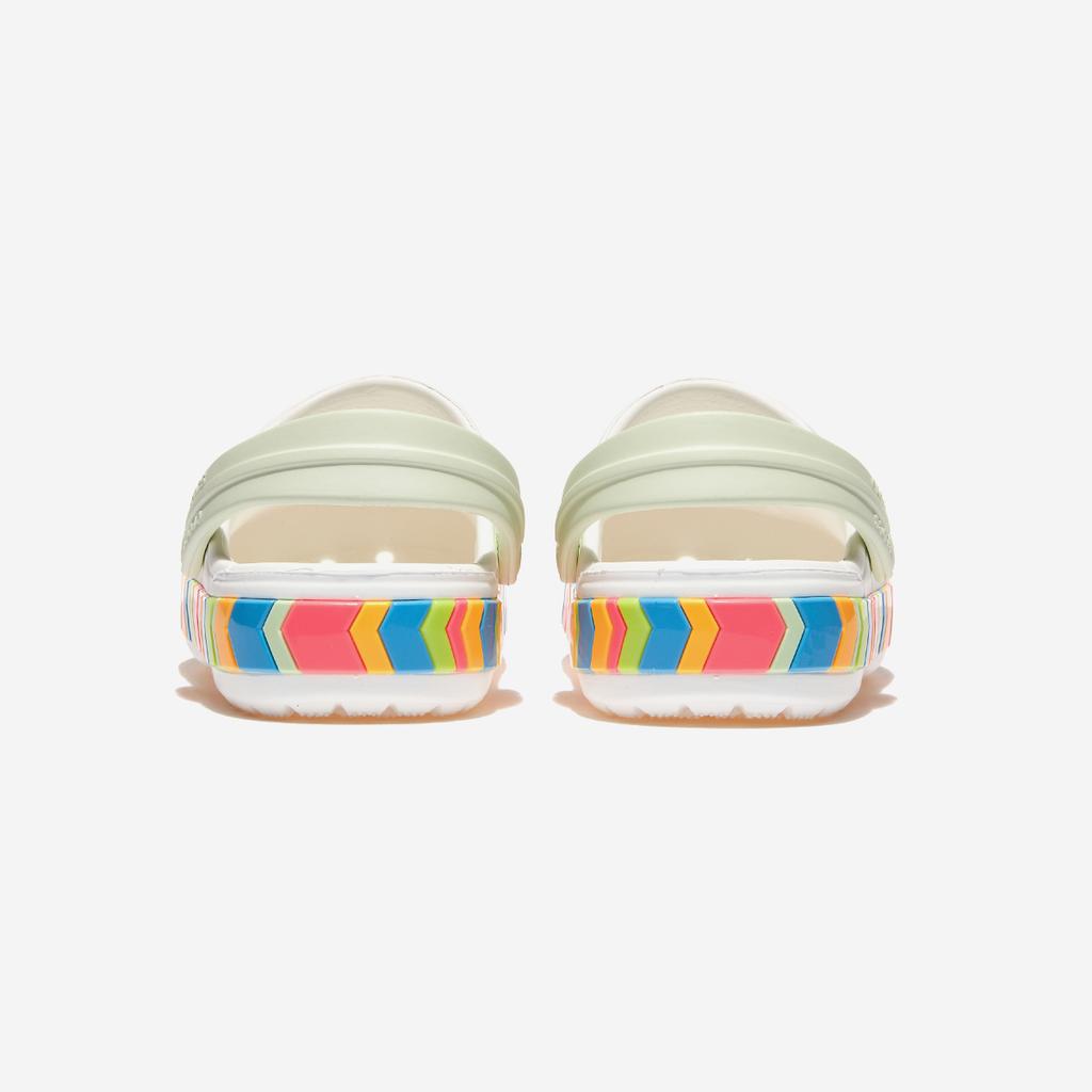 Crocs Chevron Band Clog Kids [CRS213839-WHITE/MULTI]
