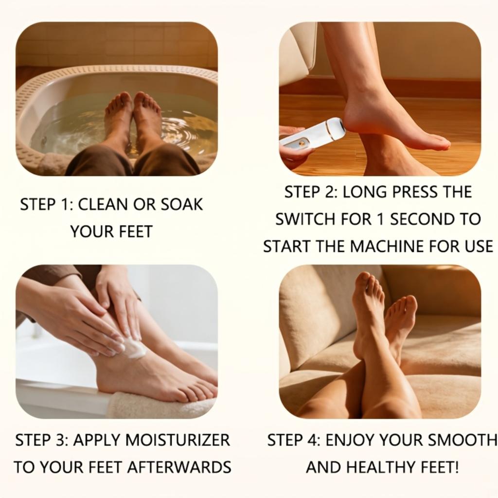 Household Electric Foot Grinder For Removing Dead Skin From The Feet Charging Model