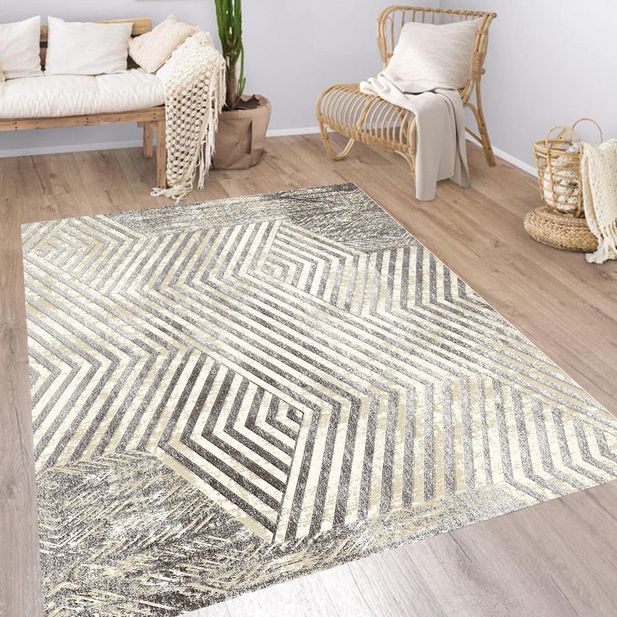 

Rovigo Home Моющийся ковер с принтом RV094-FNL381 50x80 бежевый
