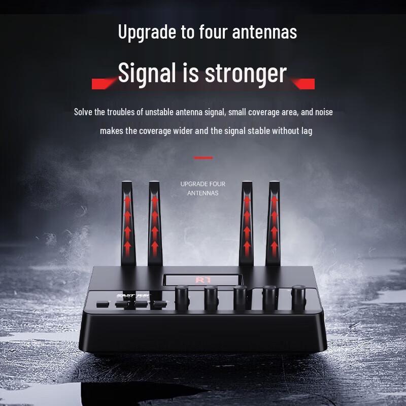 SAST 1-to-8 Wireless Bluetooth Commercial Ceiling Speaker System CN plug (adapter included)