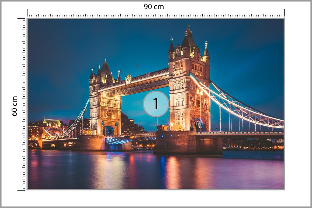 Photomural Tower Bridge Self-Adhesive Mural 90x60