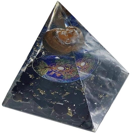 Black Tourmaline Crystal Pyramid Stone for Home Feng Shui Items for Luck Reiki Healing Chakra