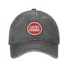 Lucky Strike Letters Troye Sivan Music Sport Retro Cowboy Washed Baseball Caps Men Denim Street Tide Hat Hiking Mens Dad Cap
