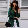 2026 Trendy Women's Autumn/Winter Long Sleeve Slimming Blazer – European/American Professional OL Style