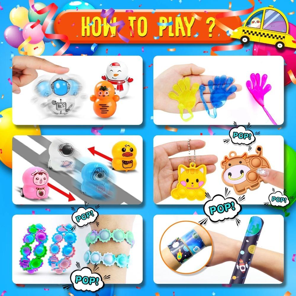 30/200/300PCS Party Favors Toy Assortment Giveaway Pinata Filler Bulk Toys for Kids Birthday Party Present Souvenir Toys Gift
