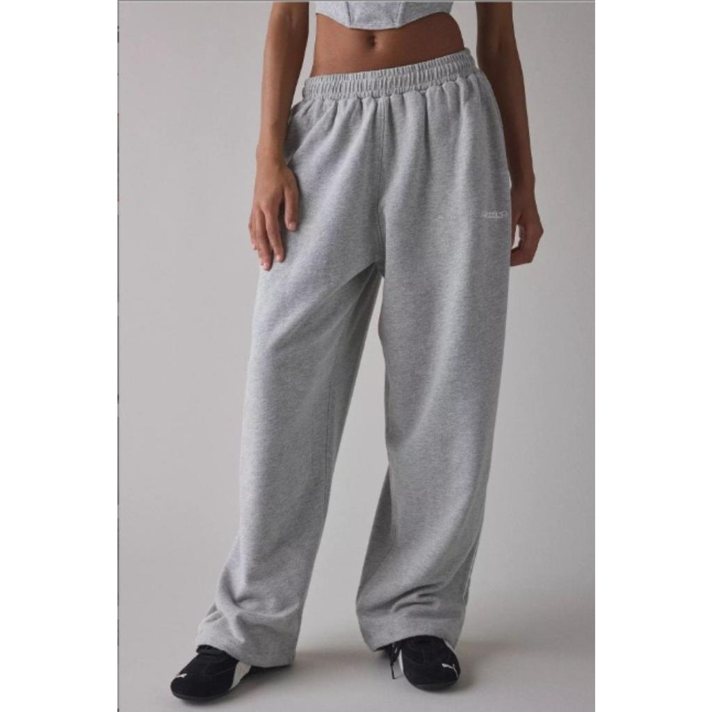 ZYLLO Retro Y2K Baggy Pants Fashion Women Pocket Elastic Waist Wide Leg Pant Casual Streetwear Sweatpant Trousers