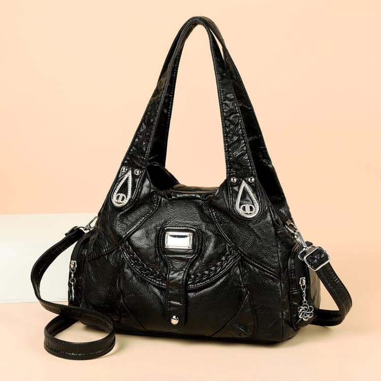 Tote Bag Women s Commuter Large-capacity Shoulder Messenger Bag чёрный