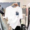 Cotton Unisex T Shirt for Women Korean Fashion Loose Teen Oversized Plus Size Tops On Sale Printed Graphic Om