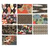 Washi Kawasumi Yuzen Chiyogami Origami Paper 15x15cm, 10 Designs, 10 Sheets, Black Theme