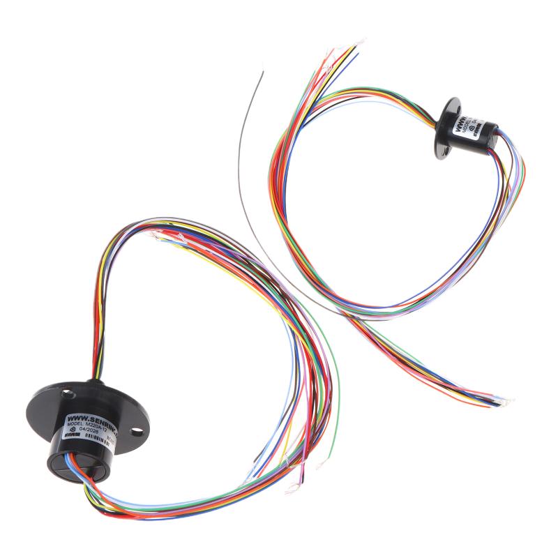6/12 Channel Micro Rotate Slip Ring 2A Diameter 12.5Mm 22Mm For Rc Excavator Model Diy Electric Collector Rings