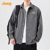 JEEP Men's American Style Loose Fit Long Sleeve Shirt