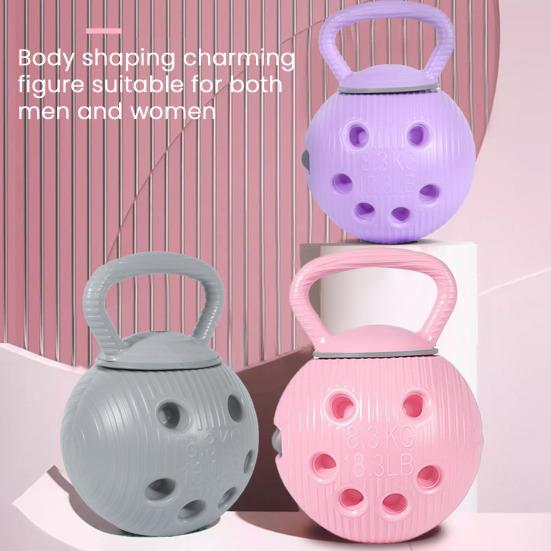 Vodou plněná kettlebell s odnímatelnou rukojetí silový trénink nastavitelná váha kettlebell muži ženy celé tělo domácí posilovna cvičení činka