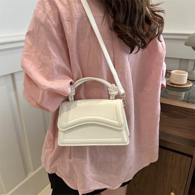 2025 Summer New Fashion Simple Indentation Design Casual Popular Simple Shoulder Portable Oblique Span Women's Bag Small