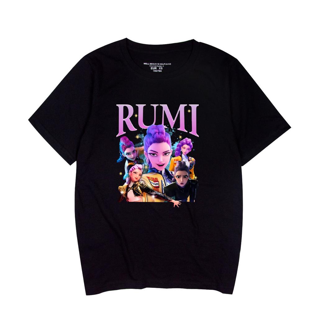 KPop Demon Hunters Tshirt Hip Hop Men Women Anime Print Top Tees Harajuku Tshirts Fashion Summer T-shirt