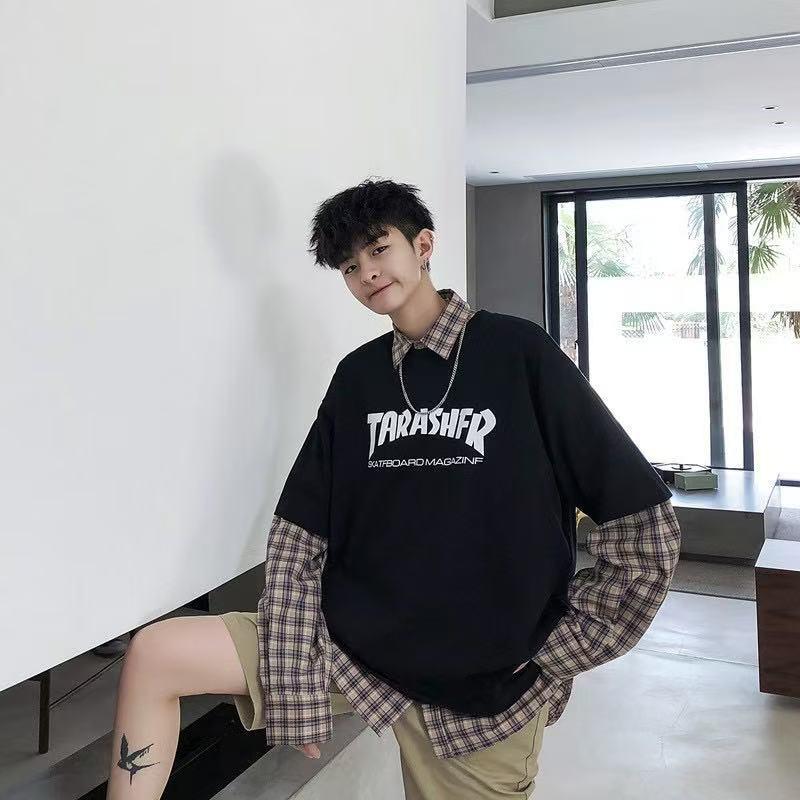 2026 Trendy Cartoon Short Sleeve T-shirt, Unisex Chinese Style Print, Loose Summer Top for Couples