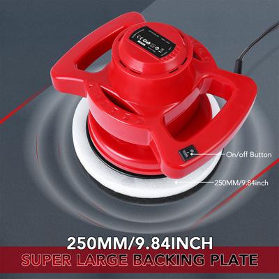 Polidor orbital aleatório 10 polegadas 250MM carro excêntrico polidor cera 3200 OPM amortecedor orbital