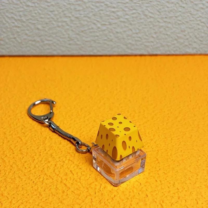 Lustiger Mechanischer Tastatur Schlüsselanhänger Kreativer Tastatur Fidget Stressabbau Schlüsselanhänger Dekompression Spielzeug Schlüsselhalter Geschenke