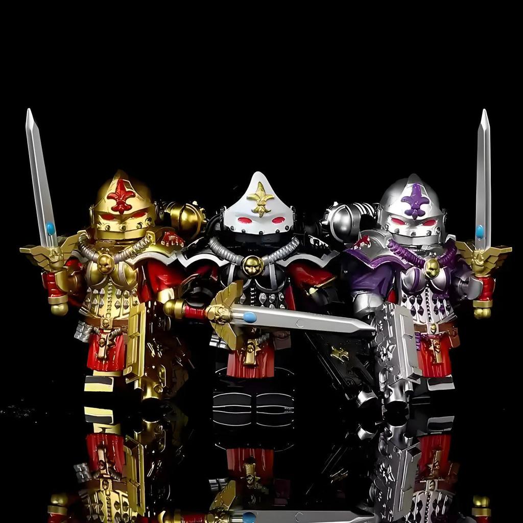 Golden Armor Battle Martyr Minifigure - Warhammer 40K Compatible Block Toy