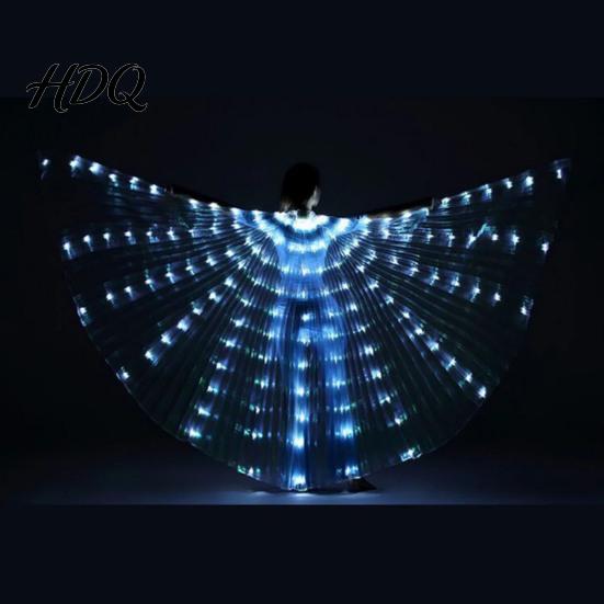 Halloween Cosplay Leuchtende Flügel Kinder Leuchtendes Kostüm Performance für Erwachsene LED Bauch Requisiten Flexibles Polyester