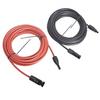 12AWG 1 Pair 30 FT Black + Red Solar Panel Extension Cable Wire Connector