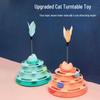 Self-Play Cat Teaser Toy: Turntable Ball & Bite-Resistant Stick for Kitten Boredom Relief