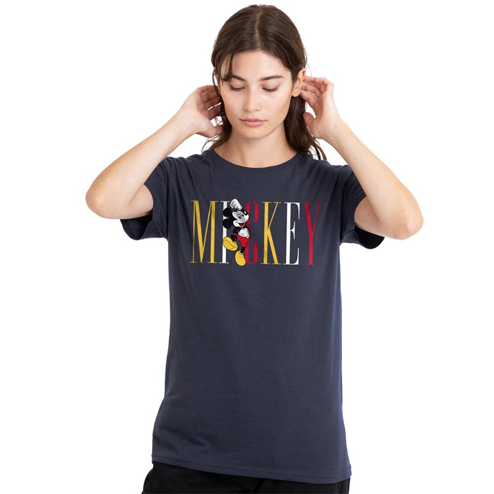 Disney Womens/Ladies Mickey Multicolour Name T-Shirt