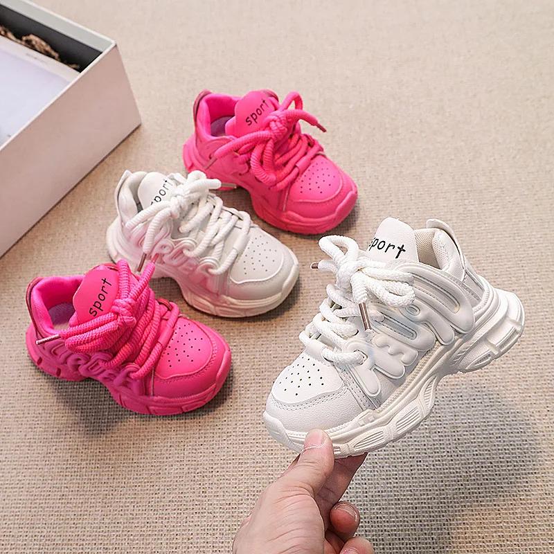Comfort Girls' Shoe Soft Soled Child Shoes Anti Slip Girls Sports Shoe Fashion Kids Casual Shoes Retro Girl Casual Shoe