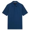Mens Textured Collared Polo Shirt