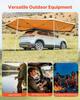 270 Degree Awning, 12.4 Driver Side Vehicle Awning, Waterproof UV50+ Car Side Awnings with Carry Bag, All-Weather Free-Standing Overland Awnings Car