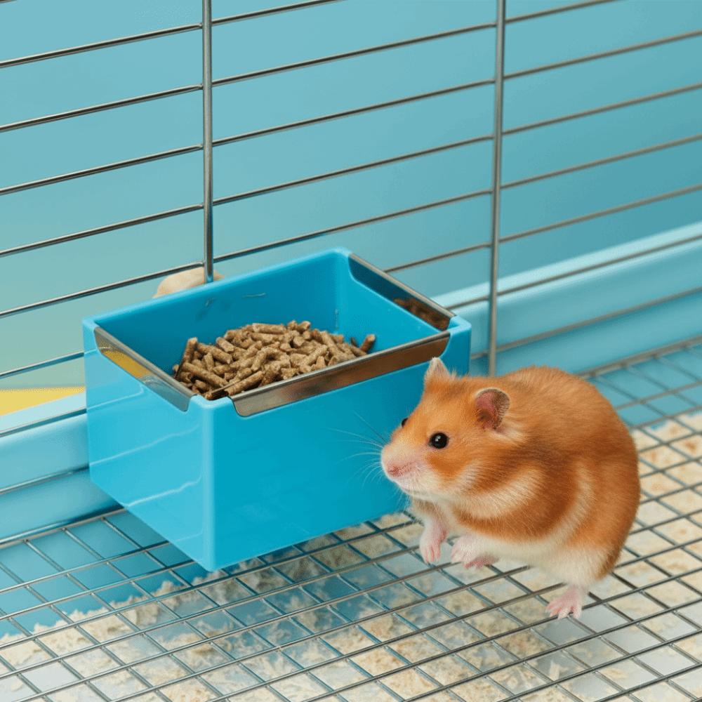 Wall Mount Bunny Hay Feeder Detachable Hamster Hanging Bowl Practical Rabbit Hanging Feeder Travel
