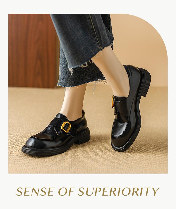 Spring Thick-soled Loafer Shoes for Women