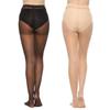 Kave 6 Pairs 20D Women'S Sheer Tights Ultra Thin High Waist Pantyhose Thigh High Stockings Office Ladies Socks Black Stocking