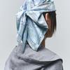 MAYA SAPANA Dragons In the Cloud Silk Square Scarf (French Blue)