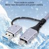 USB Type C Wireds Networkings Adapter Cable With Gigabit Ethernet Speed Heat Dissipation Aluminum Alloy Housing And TangleFree Braideds Cord