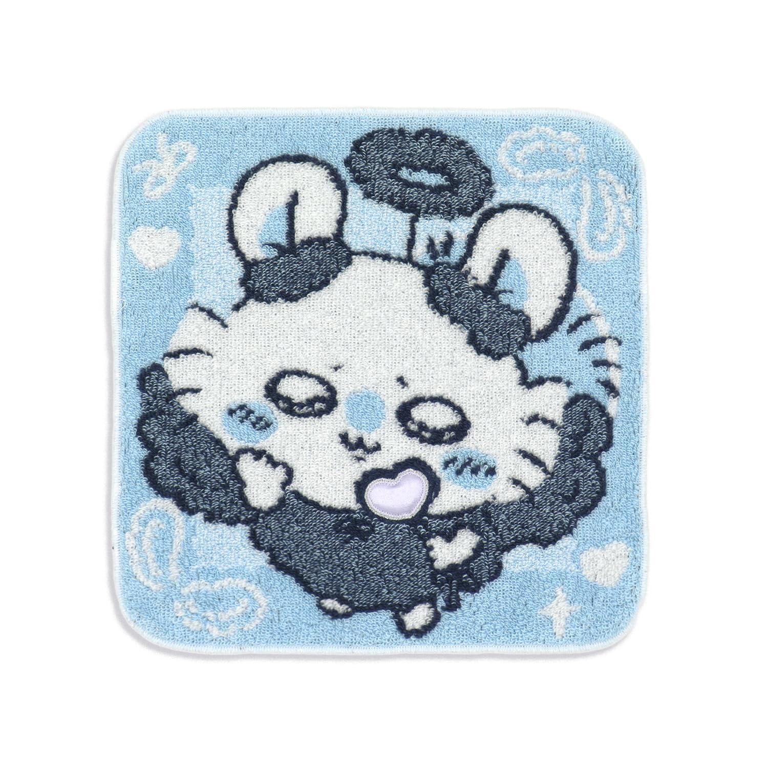 Chiikawa Angel Towel Handkerchief Blue Momonga Approximately 2525cm