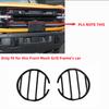 Front Headlight Lamp Cover Trim Bezels Accessories For Ford Bronco + Black