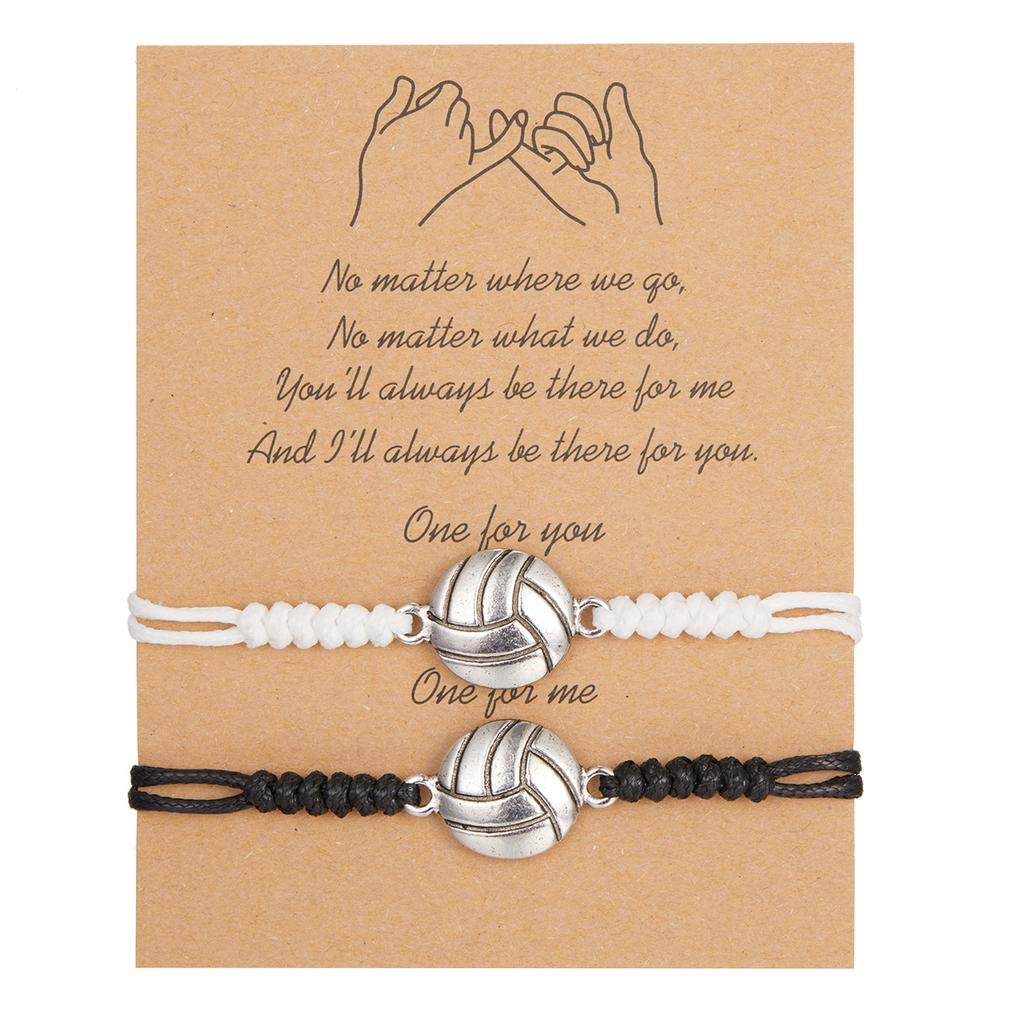 2pcs/set Minimalist Sun Moon Charm Couple Bracelet Friendship Jewelry Gift Handmade Adjustable Braided Rope Bracelets Wholesale