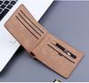 Men’s Frosted Retro Multifunctional Dollar Wallet with Extra Card Slots