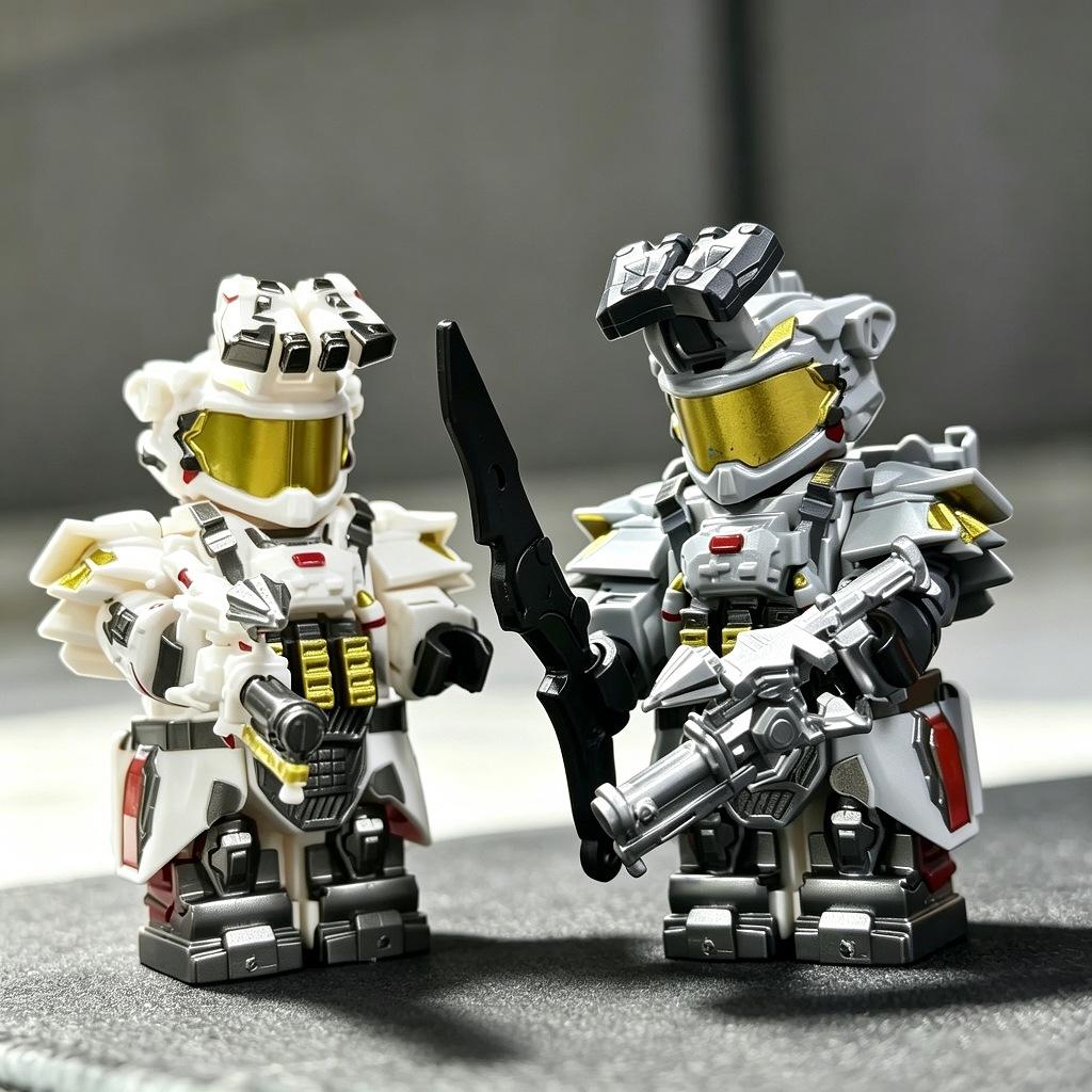 Delta Action Minifigure Soldato Forze Speciali Articolato Blocco da Costruzione Lingxiao Garrison Regalo per Ragazzo