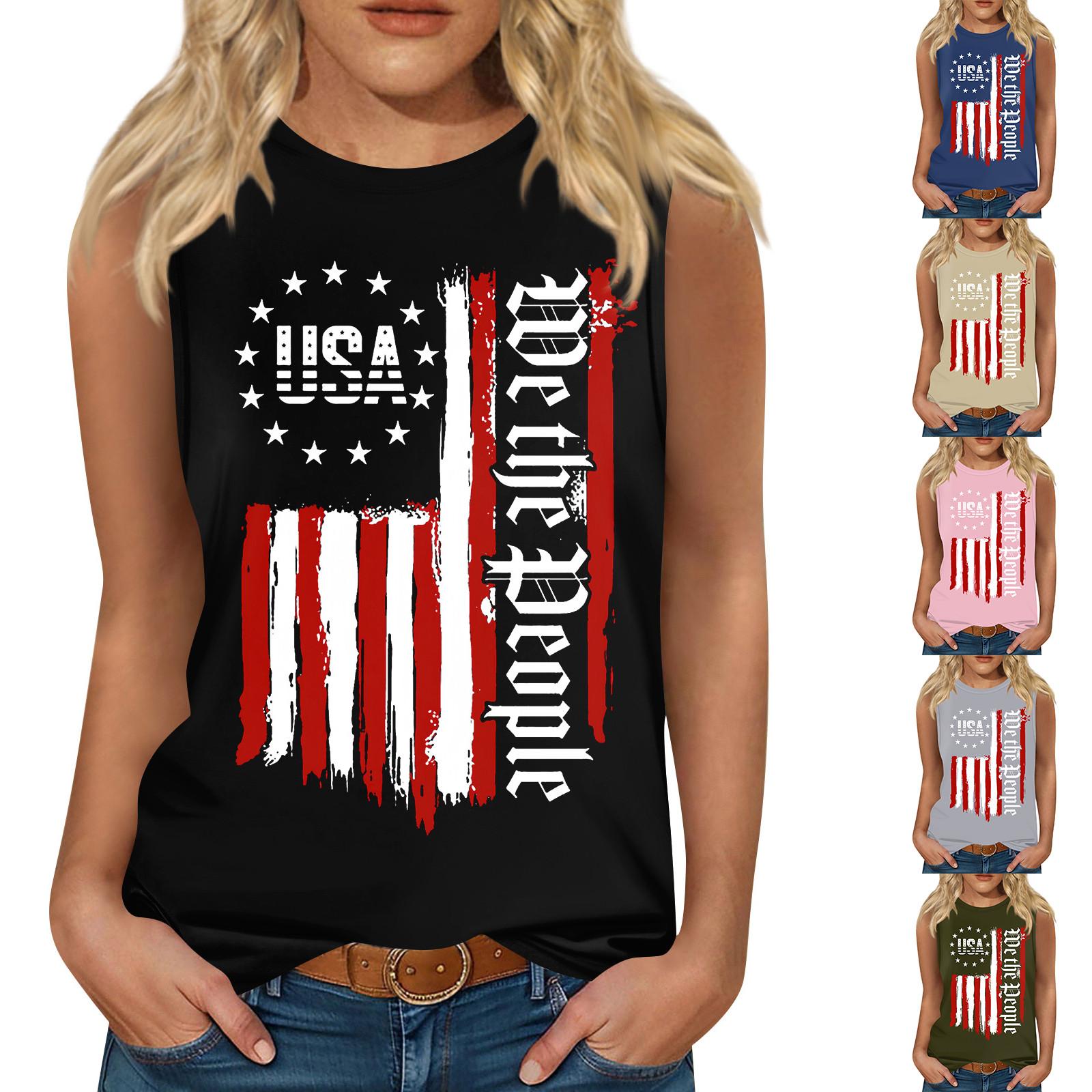 

Женская мода, летняя майка с круглым вырезом, легкая майка без рукавов с принтом XXXL