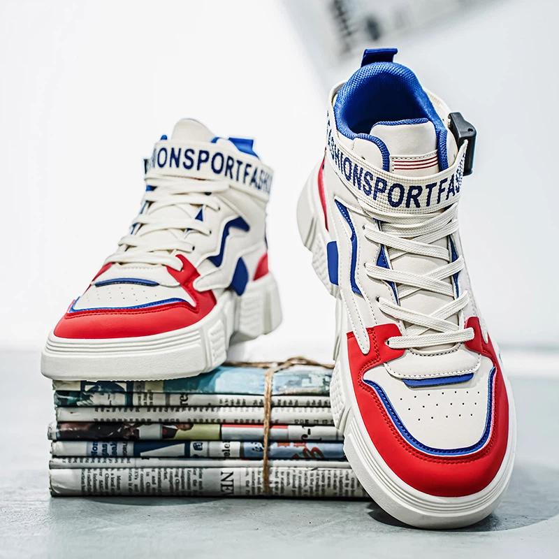 Sneaker Herren Freizeit High Top Board Schuhe Vulkanisierte Schuhe Herren Gehen Sportschuhe Outdoor Sneaker Herren Weiche Sohle Gehen Schuhe