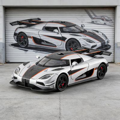 1:32 Koenigsegg ONE 1 Simulácia Zliatina Tlakové liatie Superšportové auto, Hračka pre chlapcov Závodné auto, Zberateľský model auta, Dekorácia, Darček